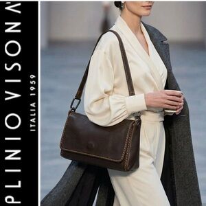 Plinio Visona Italy Leather Purse